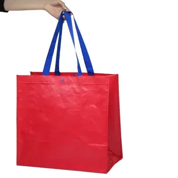 Foldable PP Woven Logo Packaging Bag