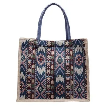 Large Jute Shoulder Shopping Tote