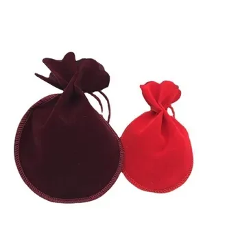 Custom velvet Drawstring Gift Bag 20230307c28