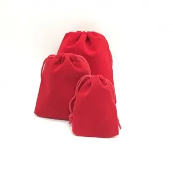Custom velvet Drawstring Gift Bag 20230307c28