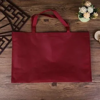 Custom Red Non-Woven Shopping Bag