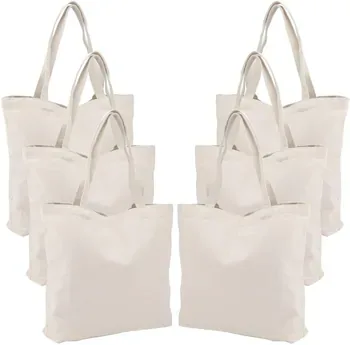 Custom Zippered Cotton Canvas Shopping Tote ZG20240123M1