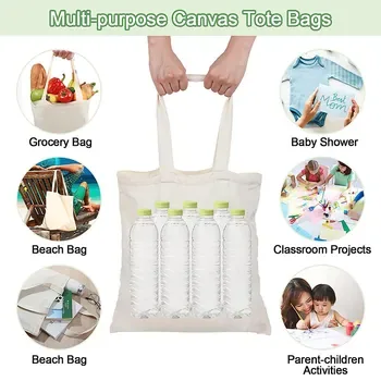 Custom Zippered Canvas Shopping Tote with Front Pocket