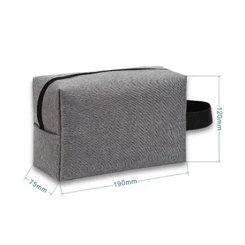 Quilted Polyester Makeup Travel Bag