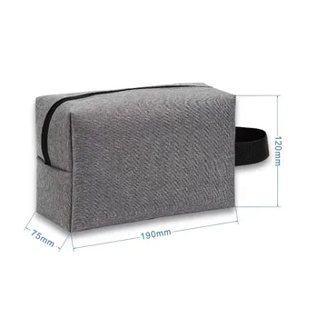 Quilted Polyester Makeup Travel Bag