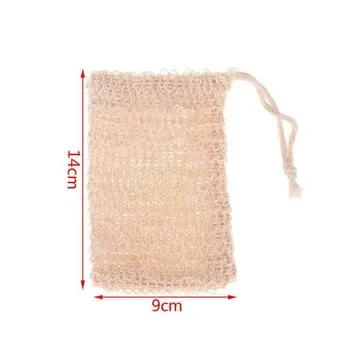 Custom Mesh White Jute Drawstring Bag