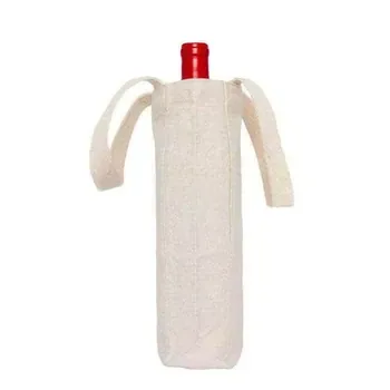 Custom Cotton Canvas Wine Bottle Bag