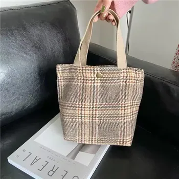 Striped 24oz Canvas Shopping Bag
