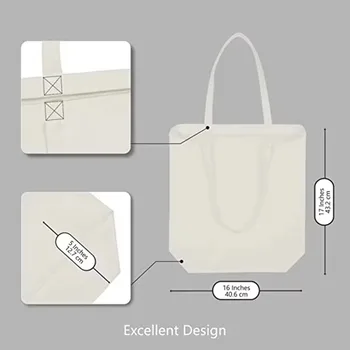 10oz Cotton Canvas Grocery Tote Bag