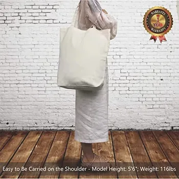 10oz Cotton Canvas Grocery Tote Bag