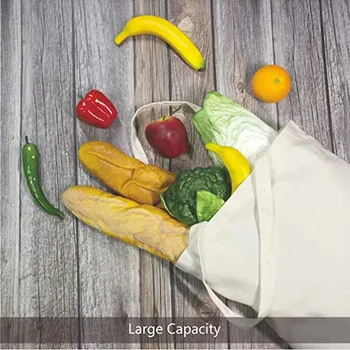 10oz Cotton Canvas Grocery Tote Bag