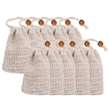 Custom Mesh Drawstring Natural Cotton Produce Bag