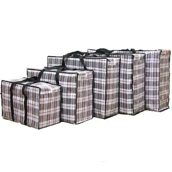 Waterproof PP Woven Moving Duffle with Zipper