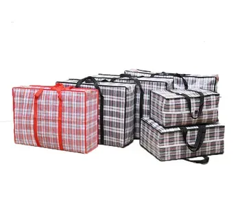 Waterproof PP Woven Moving Duffle with Zipper