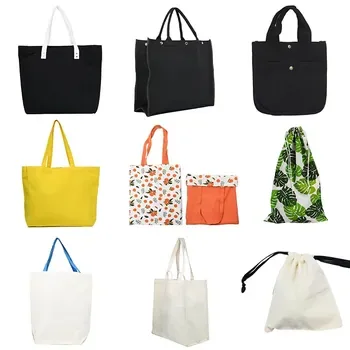 Custom Cotton Canvas Shopping Tote ZG20250812M3