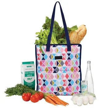 600D Grocery Cooler Tote with Zip Closure