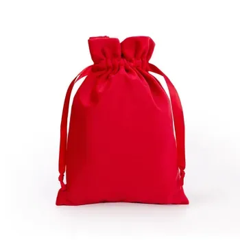 Custom velvet Drawstring Gift Bag Style 485