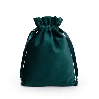 Custom velvet Drawstring Gift Bag Style 485