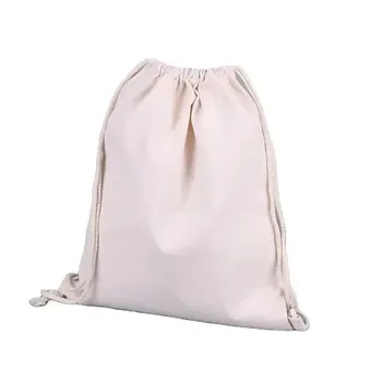 Cotton Canvas Drawstring Backpack