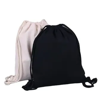 Cotton Canvas Drawstring Backpack