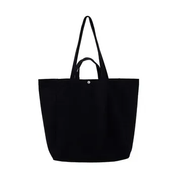 Custom Black Cotton Canvas Grocery Tote ZG20241025M5