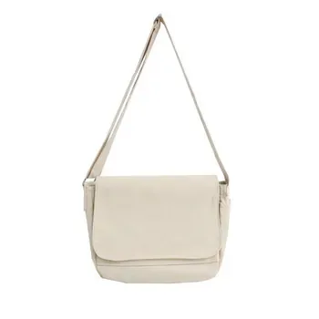 Custom Cotton Canvas Crossbody Bag with Front Pocket