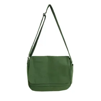 Custom Cotton Canvas Crossbody Bag with Front Pocket