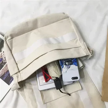 Custom Cotton Canvas Crossbody Bag with Front Pocket