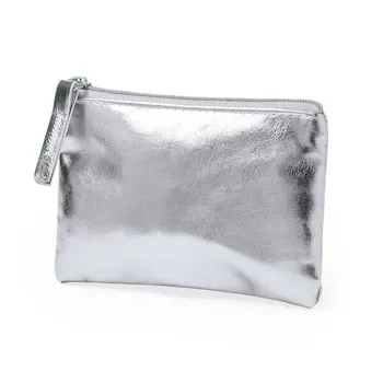 Gold and Silver Waterproof Makeup Zipper Pouch