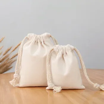 Custom Cotton Canvas Drawstring Bag ZG20250106M2