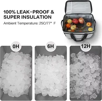 Custom Waterproof Foldable 600D Cooler Bag