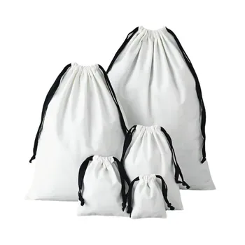 Custom 8oz Canvas Drawstring Gift Bag