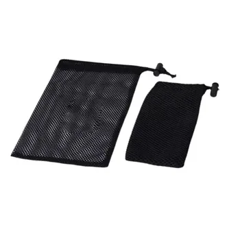Custom Clear Mesh Polyester Drawstring Bag
