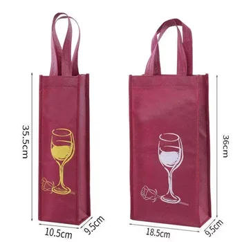 Non-Woven Single-Bottle Wine Gift Bag