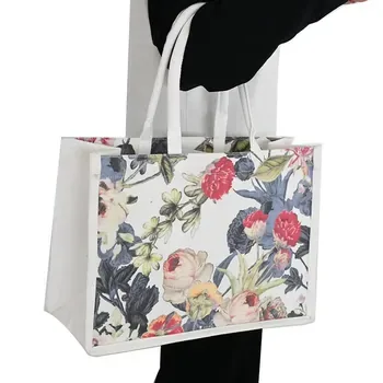Canvas Logo Shopping Tote