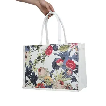 Canvas Logo Shopping Tote