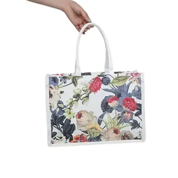 Canvas Logo Shopping Tote