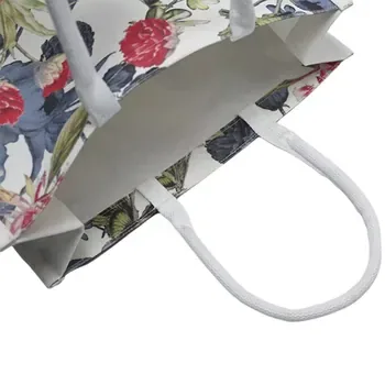 Canvas Logo Shopping Tote