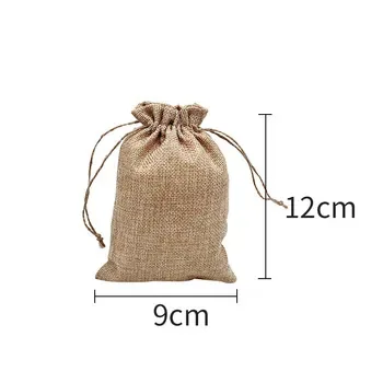 Custom Jute Drawstring Bag