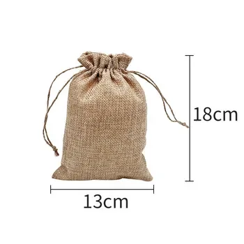 Custom Jute Drawstring Bag