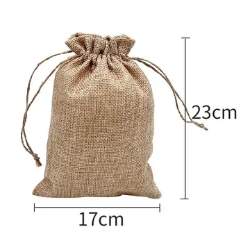 Custom Jute Drawstring Bag