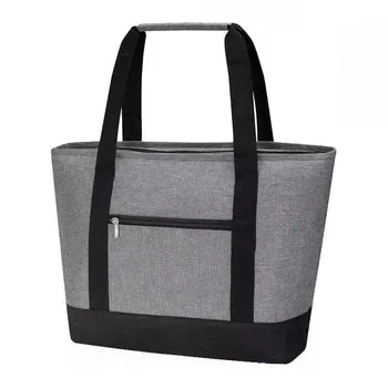 Custom Waterproof Insulated Zippered Oxford Food Delivery Cooler Bag