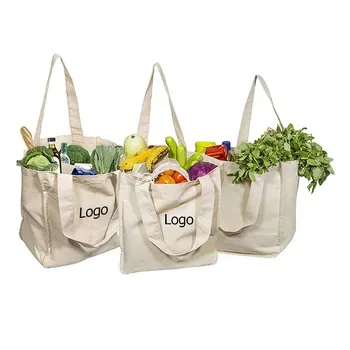 16oz Letter-Print Canvas Beach Tote