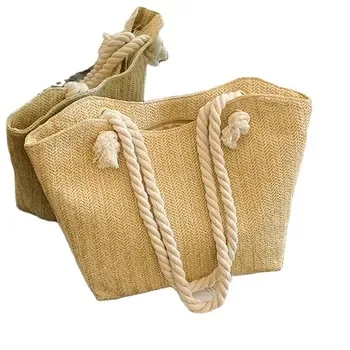 Custom Straw Shopping Tote