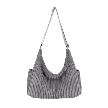 Custom Corduroy Shopping Bag ZG20260205A9
