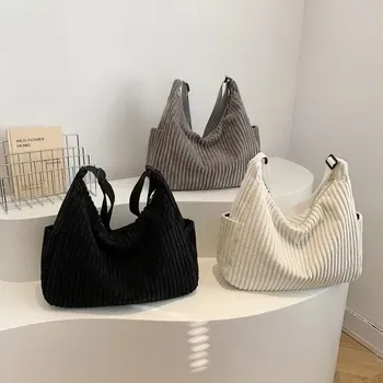 Custom Corduroy Shopping Bag ZG20260205A9