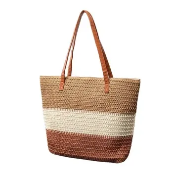 Custom Straw Shopping Bag ZG20241218A4
