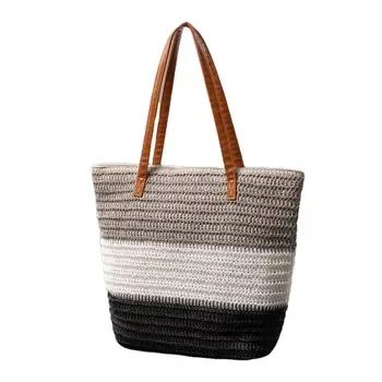 Custom Straw Shopping Bag ZG20241218A4