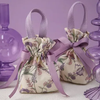 Custom Canvas Drawstring Gift Bag ZG20250317A6