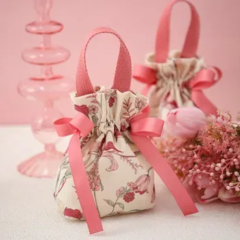 Custom Canvas Drawstring Gift Bag ZG20250317A6